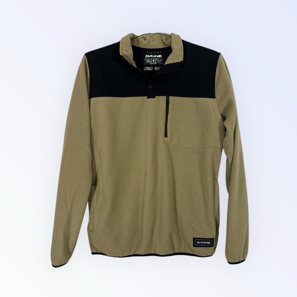 DAKINE‎ Dexter Fleece Pullover Henley Style Sweater M Nightsky WATER RESISTANT